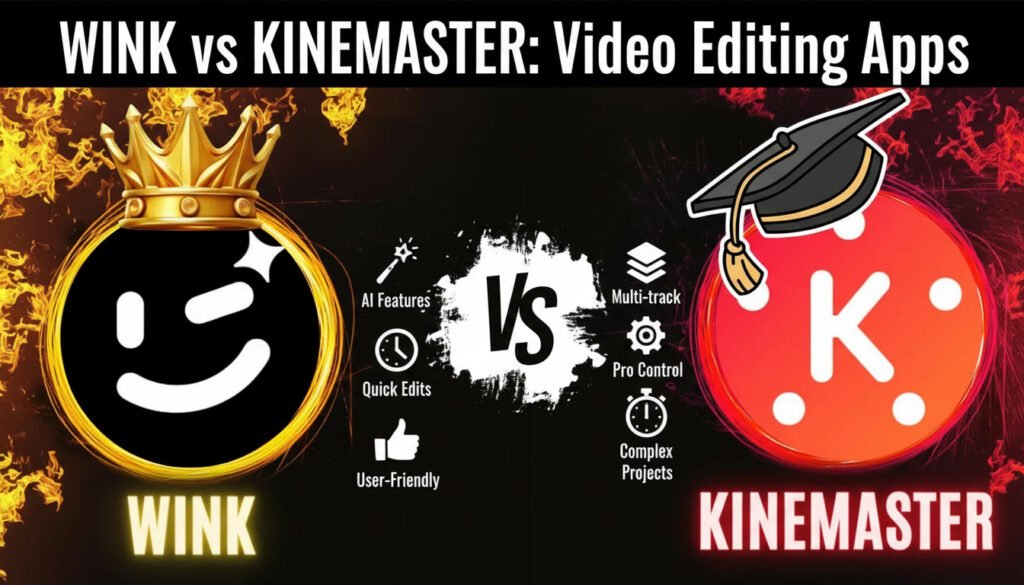 Wink vs Kinemaster: Which App Edits Videos Better?
